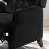 KWPZQEB Push Back Recliner Chair, Wingback Accent Chair with Button Tufted Upholstered Back & Footrest, Fabric Armchair Recliner for Living Room - 4 of 4