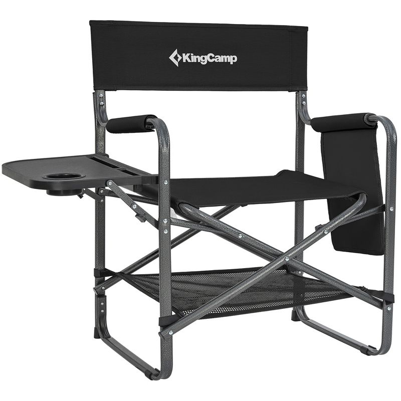 KingCamp Compact Camping Folding Chair with Side Table and Storage Pocket, 1 of 7