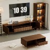 ATJafurn Walnut Entertainment Center Mid-Century Modern Living Room Furniture - 3 of 4