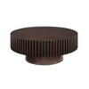 GDFStudio Wright Modern 31.5" Pine Wood Round Coffee Table - 4 of 4
