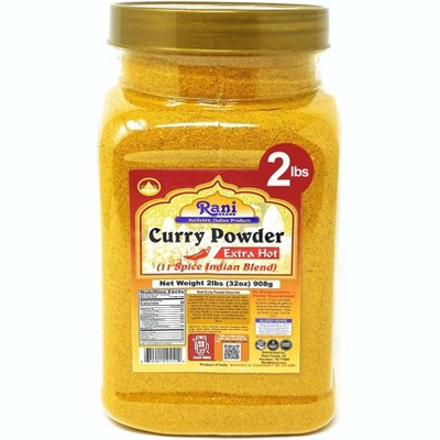 Curry Powder Extra Hot, 11-Spice Blend - 32oz (2lbs) -  Rani Brand Authentic Indian Products