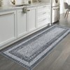 Washable Area Rugs for Living Room Non Slip Modern Braided Print Rug - 4 of 4