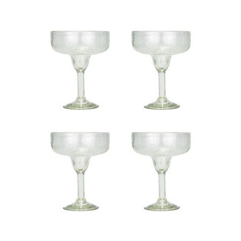 Amici Home Clear Crackle Authentic Mexican Handmade Margarita Glasses, 15oz, Set of 4 - image 1 of 4