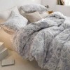 Vintage Flower Duvet Cover Set, 100 Cotton Queen Size, Breathable Soft Floral Pattern Quilt Cover - 3 of 4