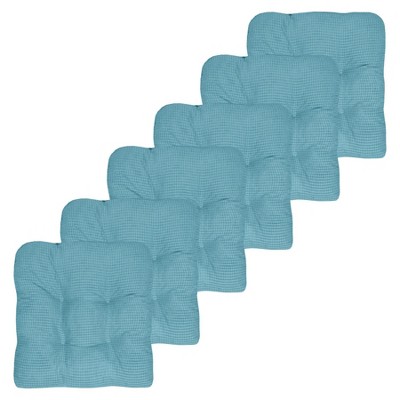 Fluffy Memory Foam Tufted Chair Cushion Non Slip Microdot Rubber Back by Sweet Home Collection®