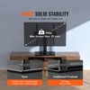 VEVOR TV Stand Mount, Swivel Universal TV Stand for 32 to 55 inch TVs, Height Adjustable Portable Floor TV Stand with Tempered Glass Base - 3 of 4
