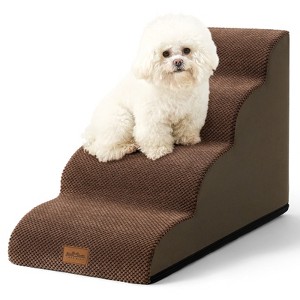 PetSafe Curved Dog Stairs – Foam Ramp for Small Pets, Non-Slip Ladder for Bed & Sofa with Waterproof Cover - 1 of 4