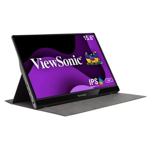 Manufacturer Refurbished - ViewSonic Portable 1080p Monitor VG1655 15.6" USB C with 60W Power and mini HDMI  (CR) - 1 of 4