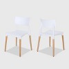Set of 2 Margaretta Modern Dining Chairs - Christopher Knight Home - 2 of 4