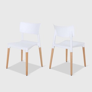 Set of 2 Margaretta Modern Dining Chairs - Christopher Knight Home - 1 of 4