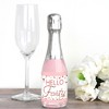 Big Dot of Happiness 40th Pink Rose Gold Birthday Mini Wine & Champagne Bottle Label Stickers Happy Birthday Party Favor Gift for Women and Men 16 Ct - image 2 of 4