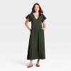 Women's Flutter Short Sleeve Maxi A-Line Dress - Universal Thread™ - 3 of 3