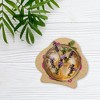 Crowded Coop, LLC Single Retro Cork Drink Coaster - Cupcake Cluster - 3 of 4