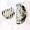 Unique Bargains Women's Half Round Wide Tooth Comb for Curly Thick Wavy Straight Hair 1 Pc - 2 of 4