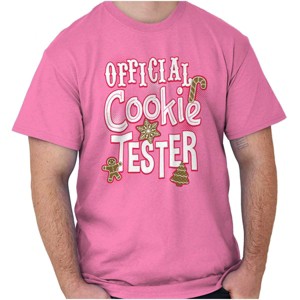 Funny Christmas Official Cookie Tester Graphic T Shirt Men or Women Brisco Brands - 1 of 4