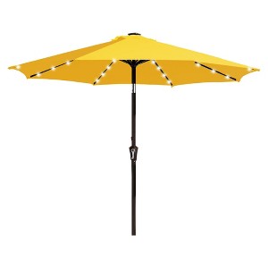 Hyleory 9FT Lighted Market Umbrella for All Seasons/ Size: 91.2" H x 108" W x 108" D - 1 of 4