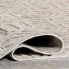Nuloom Elaina Abstract Indoor/Outdoor Patio Area Rug 4' x 6' in Light Gray - 4 of 4