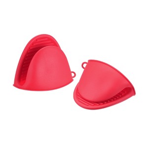 Unique Bargains TPE Heat Resistant Anti-skid Kitchen Utensil Sets Mini Oven Mitts - 1 of 4