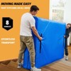 Aoibox Queen Mattress Cover Waterproof Storage Bag 82x62x15 Inch Extra Thick Reusable with 8 Handles Blue - 3 of 4