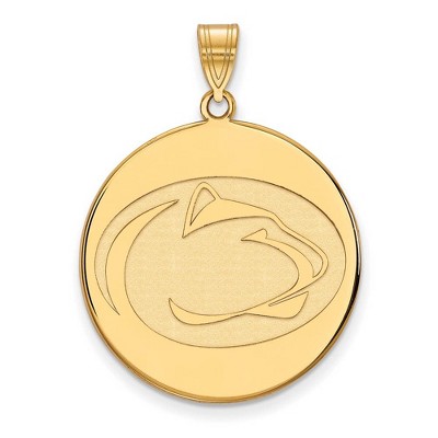 Black Bow Jewelry 10k Yellow Gold Penn State Nittany Lions NCAA Extra Large Pendant