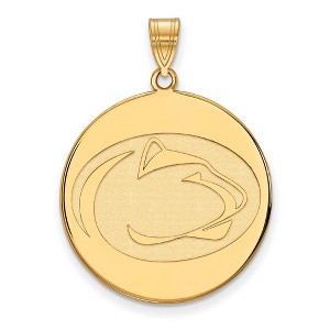 Black Bow Jewelry 10k Yellow Gold Penn State Nittany Lions NCAA Extra Large Pendant - 1 of 3