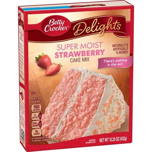 Betty Crocker Super Moist Strawberry Cake Mix - 15.25oz ...