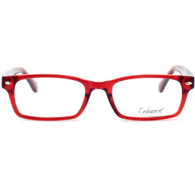 Enhance Optical Designer Reading Glasses EN3903-BLK-49 mm Black Crystal Cateye