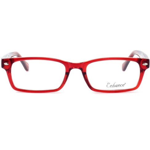 Enhance Lightweight Durable Designer Reading Glasses En3928 In Burgundy 2.50 Target