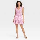 Women's Ruffle Short Sleeve Smocked Dress - Universal Thread™