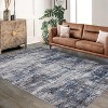 Abstract Area Rug Living Room Rugs Indoor, Modern Soft Fluffy Washable Accent Carpet for Bedroom Kitchen Dining Room Floor - 2 of 4