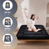 Itopfox Japanese Floor Mattress Futon, Foldable Tatami Pad for Adults, Roll Up Floor Bed for Guest Room Bedroom RV, Black, Queen - 3 of 4