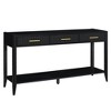 Painted Console Table with 3 Drawers, Extra Storage Shelf and Added Center Support - 4 of 4
