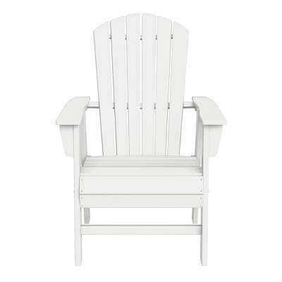 WestinTrends Outdoor Patio Shell-back Adirondack Dining Chair Weather Resistant