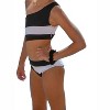 Girl Leanel One Shoulder Cut Out Swimsuit - LIMEAPPLE - 2 of 4