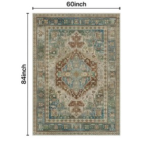 Abynow Medallion Distressed Persian Indoor Area Rug - 1 of 4