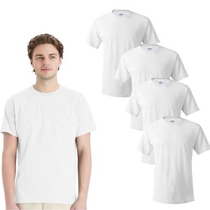 EG PRO Mens T Shirts Crewneck Undershirt for Men Casual and Daily Wear - 4 Pack - 1 of 4