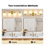 KAISITE 3 - Light Dimmable Vanity Light Black Bathroom Light Fixture - 3 of 4