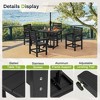 Arceso Outdoor Dining Set with Umbrella Hole, HDPS Patio Furniture - 4 of 4