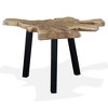 vidaXL Coffee Table Natural Teak Genuine Teak 31.5 x 27.6 x 15.0 in - 3 of 4