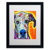 Trademark Fine Art -Dean Russo 'Great Dane' Matted Framed Art - 2 of 4