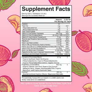MaryRuth's Women's Multivitamin + Lustriva Hair Growth Liposomal, Peach, 15.22 fl oz - 1 of 4