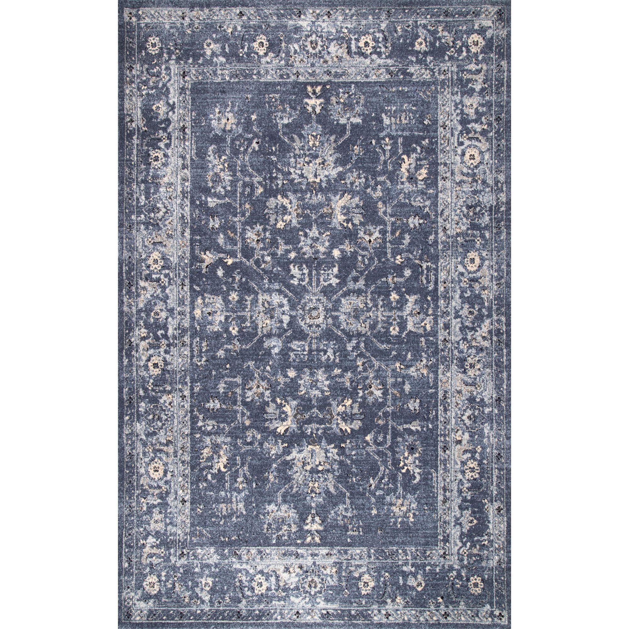 Nuloom Vintage Florid Emma Area Rug, 8' x 10', Blue