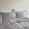 Gulches Twin/Twin XL Ombre Shaggy Long Fur Comforter Mini Set - Cozy & Hypoallergenic - 2 of 4