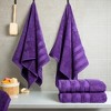 American Soft Linen 4 Piece 100% Cotton 27x54" Salem Bath Towel Set - 2 of 4
