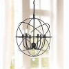 Evie Chandelier - LIT4521 - Black - Safavieh - 3 of 4
