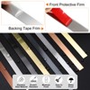 Unique Bargains Self-Adhesive Stainless Steel Mirror Finish Peel and Stick Wall Trim - 3 of 4