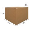 UOFFICE Corrugated Boxes 13.5" x 13.5" x 7.5" Pack of 25 Boxes - 2 of 4