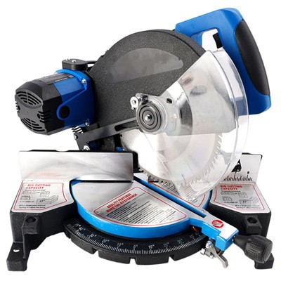 Topteng 10-Inch Compound Miter Saw with Precision Miter Angles, Single Bevel 0-45°