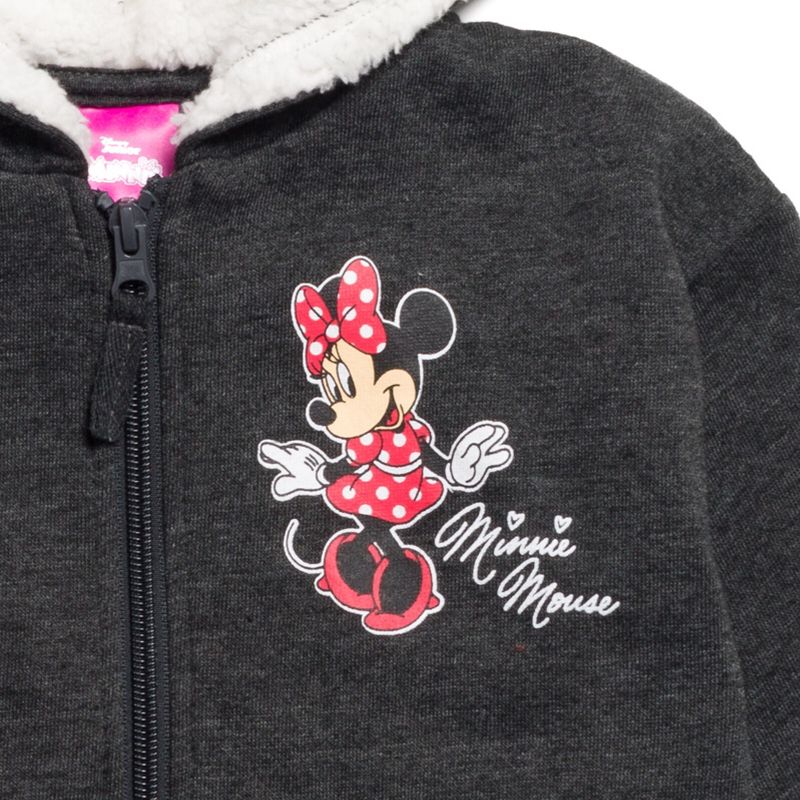 Disney Mickey Mouse Minnie Mouse Lion King Simba Fleece Zip Up Hoodie Toddler, 4 of 9