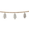 Wood Beaded Wool Tree Garland (Set of 2) - 3 of 3